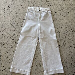 Ann Mashburn Wide Leg White Jean